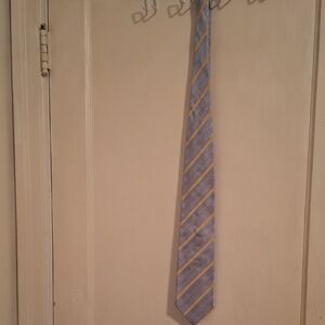 Boss‎ Blue and Gold Striped Tie